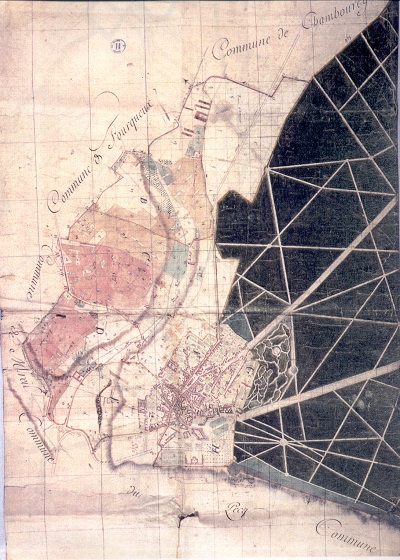 Plan par masse ou nature des cultures, sans auteur ni date, vers 1805-1806, A.D. 78, 3 P 2 39. Plan par masse ou nature des cultures, sans auteur ni date, vers 1805-1806, A.D. 78, 3 P 2 39.