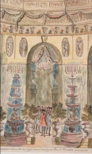 La salle du festin pour le Grand divertissement royal de Versailles du 18 juillet 1668, d’après Jean Lepautre, © Archives nationales – Paris La salle du festin pour le Grand divertissement royal de Versailles du 18 juillet 1668, d’après Jean Lepautre, © Archives nationales – Paris
