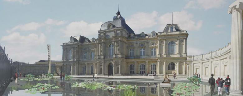 Projet de rénovation de la cour d'honneur en vaste Projet de rénovation de la cour d'honneur en vaste